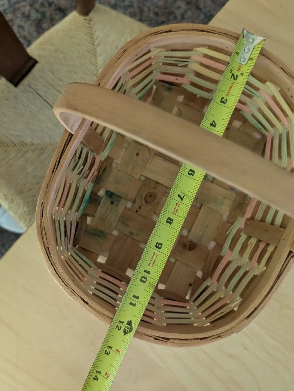 90's Longaberger Spring Woven Basket‎